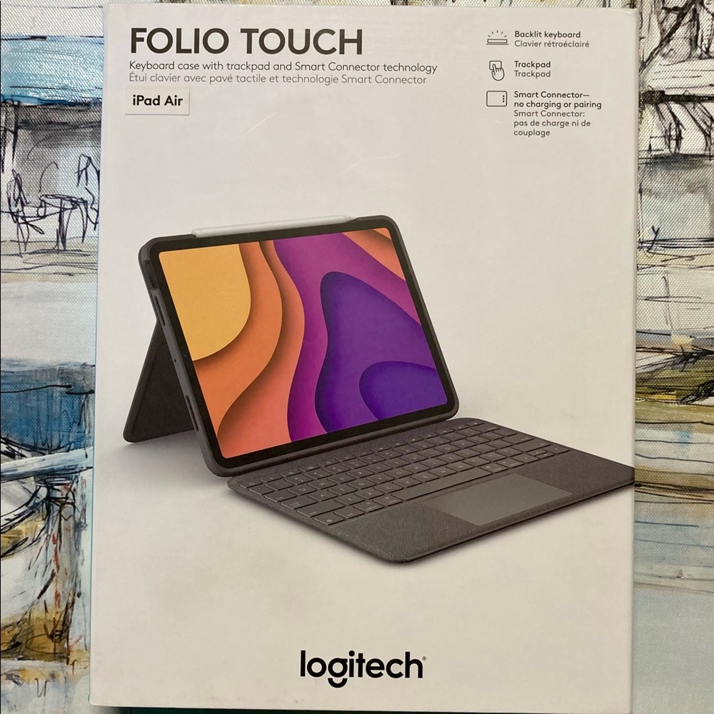Logitech Folio Touch Keyboard Case for iPad Air - Black